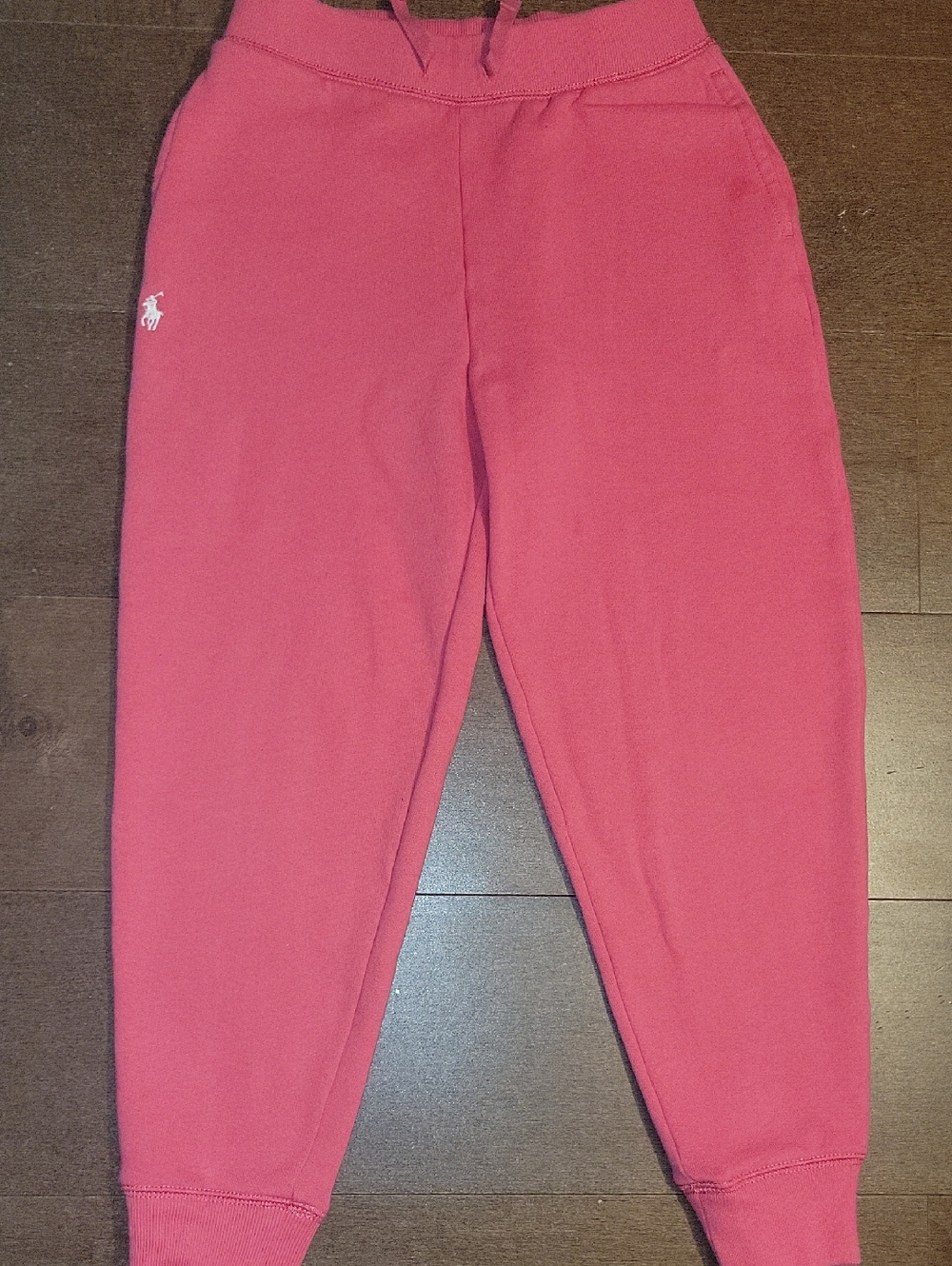 Ralph Lauren Girls Bright Pink Jogger Sweatpants